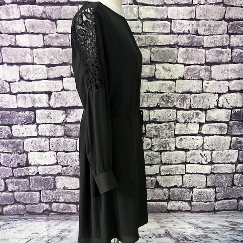 Ann Taylor LOFT Gray A-Line Dress Size L - Picture 8 of 9